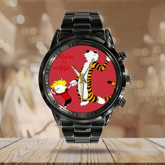 Discover Calvin and Hobbs Vintage Calendar Steel Band Watch