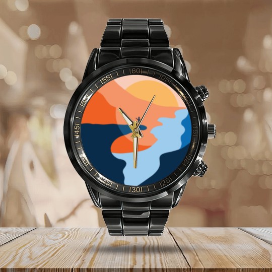 Discover Trolltunga Fjord Norway Souvenir Gift Calendar Steel Band Watch