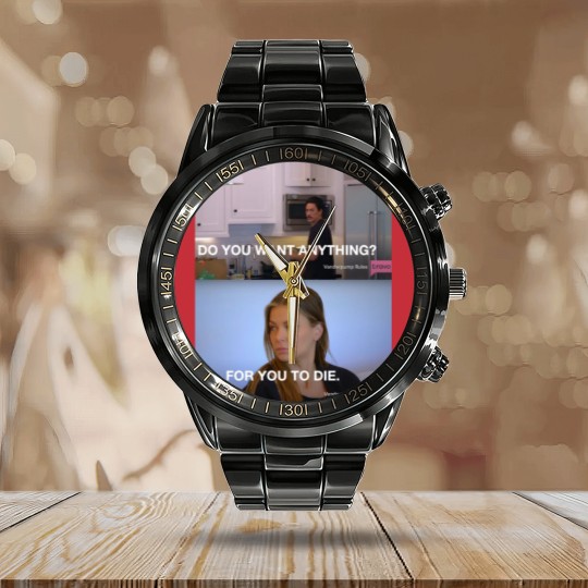 Discover Scandoval 2023 Ariana For You To Die Bravo TV Calendar Steel Band Watch, Team Ariana Vanderpump Rules Calendar Steel Band Watch