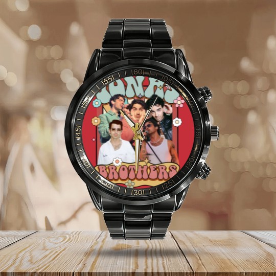 Discover Jonas Brothers Tour 2023 Calendar Steel Band Watch, Jonas Brothers The Album Calendar Steel Band Watch