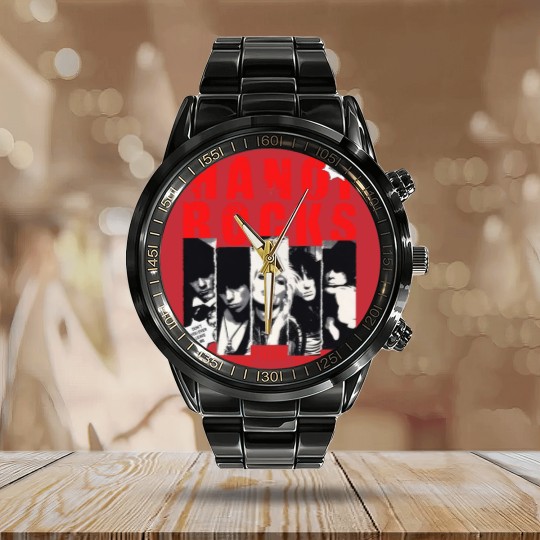 Discover Hanoi Rocks Two Steps Women's Calendar Steel Band Watch