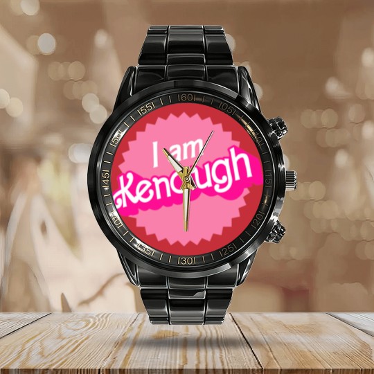 Discover I am Kenough Calendar Steel Band Watch