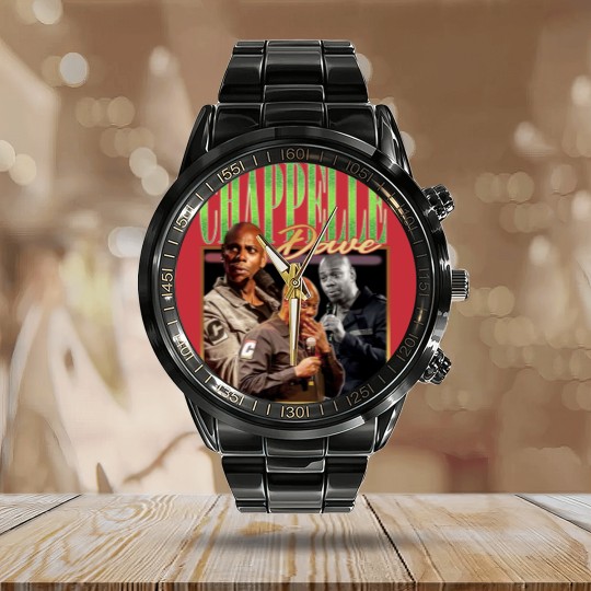 Discover RETRO DAVE CHAPPELLE Calendar Steel Band Watch