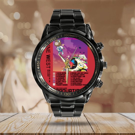 Discover NEW Kanye West Graduation Calendar Steel Band Watch, Kanye West Calendar Steel Band Watch