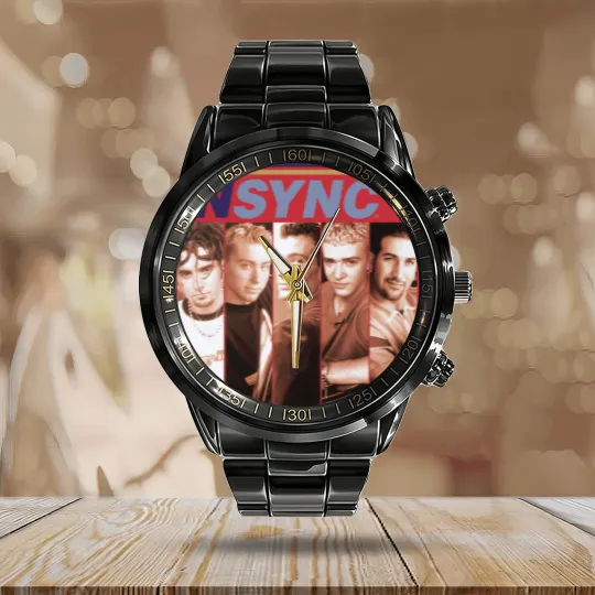 Discover Vintage NSYNC Boxes White Calendar Steel Band Watch Gift For Men Women S-3XL