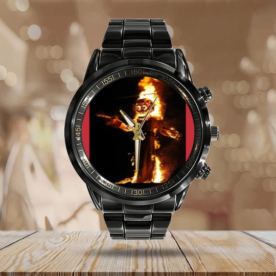 Discover Zozobra Calendar Steel Band Watch