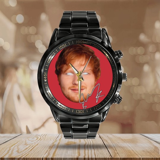 Discover Ed Shee Big Face Rap Calendar Steel Band Watch Calendar Steel Band Watch