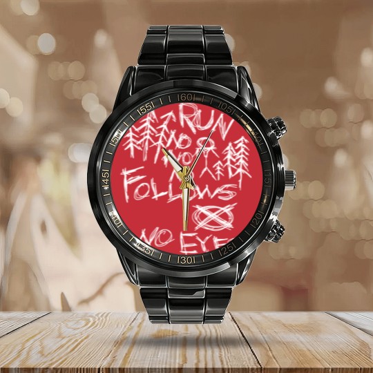 Discover Black Slenderman Calendar Steel Band Watch Calendar Steel Band Watch