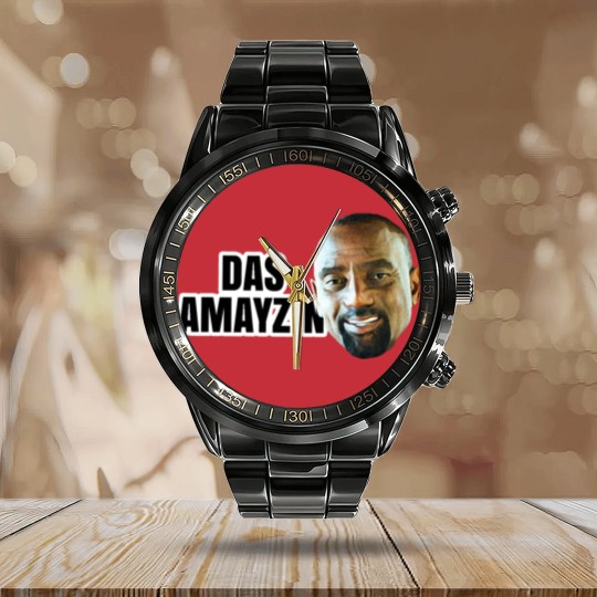 Discover Jesse Lee Peterson DAS AMAYZIN Classic Calendar Steel Band Watch