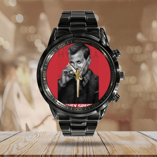 Discover Harvey Specter Vintage Graphic Calendar Steel Band Watch, Suits Movie TV Calendar Steel Band Watch