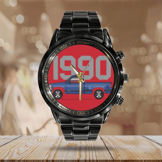 Discover 1990-Catalina Blue - Obs Stepside - Calendar Steel Band Watch