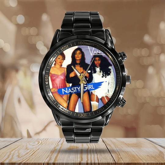 Discover Vanity 6 Nasty Girl - Vanity 6 - Calendar Steel Band Watch