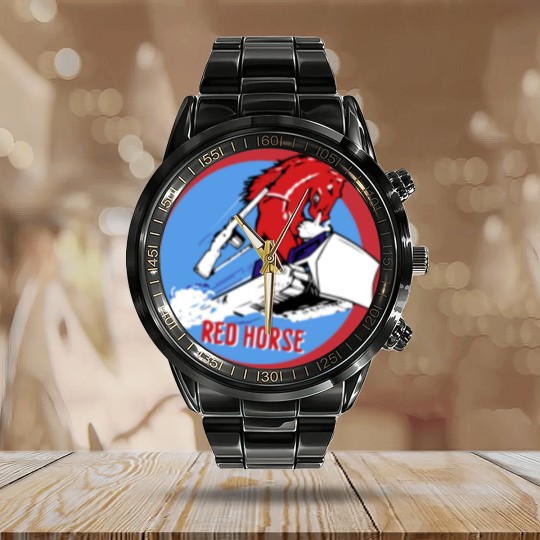 Discover Expeditionary Red Horse Group | Essential Calendar Steel Band Watch