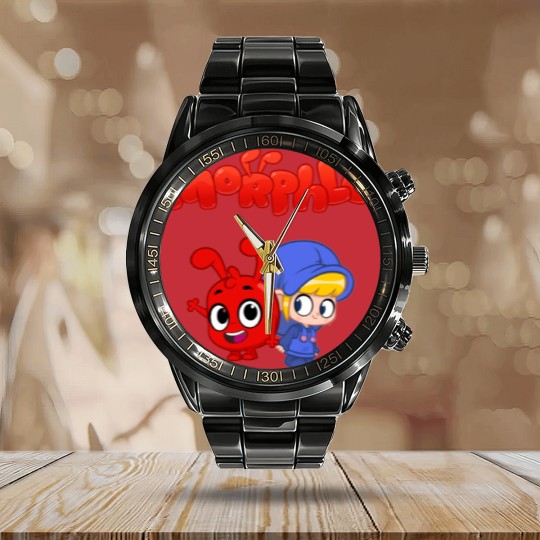 Discover Morphle Cartoon Kids Show Calendar Steel Band Watch