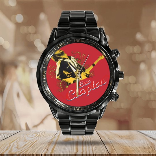 Discover Vintage Y2K Eric Clapton Guitar Band Calendar Steel Band Watch Calendar Steel Band Watch