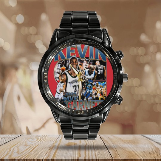Discover Kevin Garnett Vintage Calendar Steel Band Watch