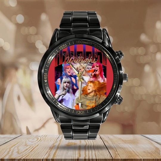 Discover Paramore Rock Band 2023 Vintage Calendar Steel Band Watch, HAYLEY Williams Homage Calendar Steel Band Watch