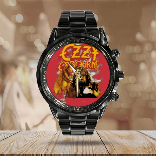 Discover Ozzy Osbourne - Vintage Werewolf Calendar Steel Band Watch