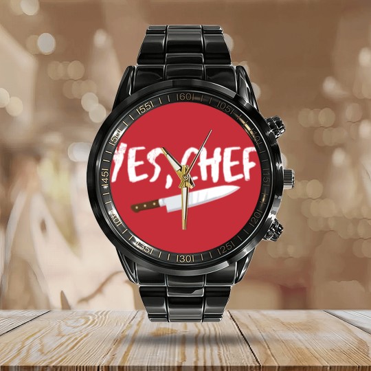 Discover Chef Yes Chef Calendar Steel Band Watch