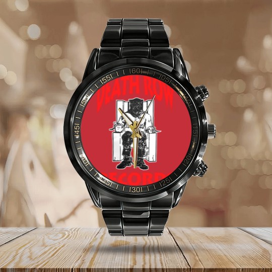 Discover Death Row Records Calendar Steel Band Watch
