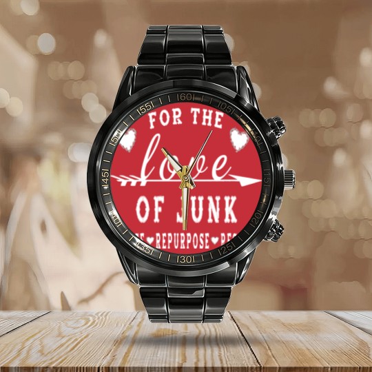 Discover For The Love Of Junk Junkin' Pickin' Calendar Steel Band Watch Calendar Steel Band Watch