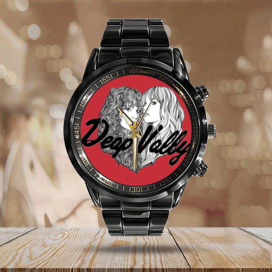 Discover Deap Vally Heart Fitted Calendar Steel Band Watch