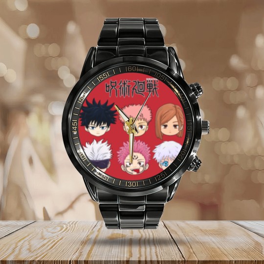 Discover Jujutsu Satoru Chibi Calendar Steel Band Watch