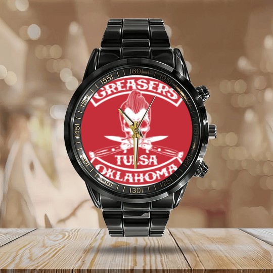 Discover Tulsa - Greasers Tulsa Oklahoma Calendar Steel Band Watch for fans Calendar Steel Band Watch