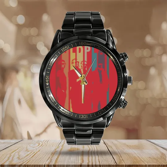 Discover Vintage Retro Coldplay Calendar Steel Band Watch, Vintage Coldplay Calendar Steel Band Watch, Coldplay Gift, Retro Gift Calendar Steel Band Watch