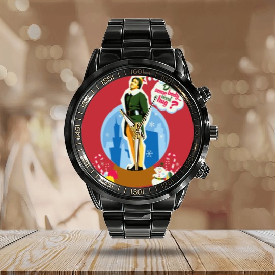 Discover Elf Does Somebody Need A Hug Calendar Steel Band Watch