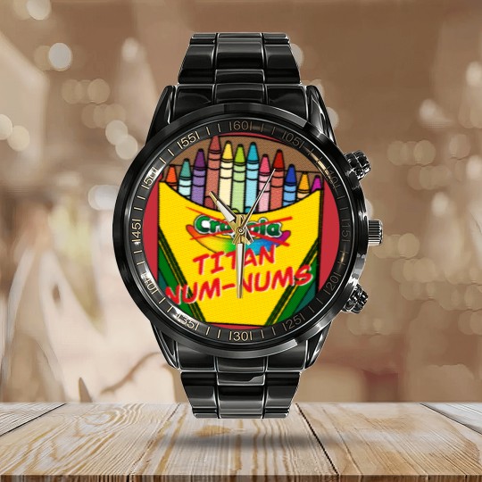 Discover Destiny 2 - Titan Num-Nums, Crayons Calendar Steel Band Watch
