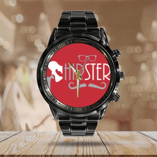 Discover Funny Hipster Hip Replacement Surgery Recovery Calendar Steel Band Watch