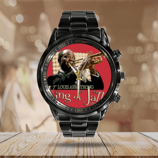 Discover Louis Armstrong, King of Jazz - Louis Armstrong - Calendar Steel Band Watch