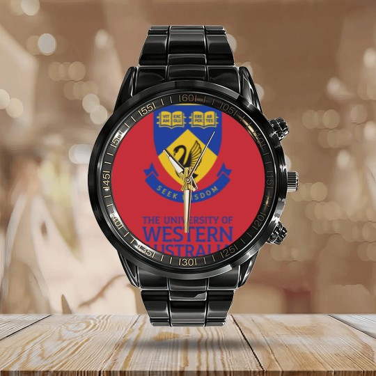 Discover Univ of Western Australia, Studies Design Calendar Steel Band Watch