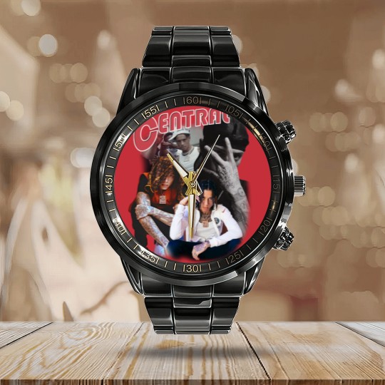 Discover Central cee Calendar Steel Band Watch singer song writer music British rapper Calendar Steel Band Watch