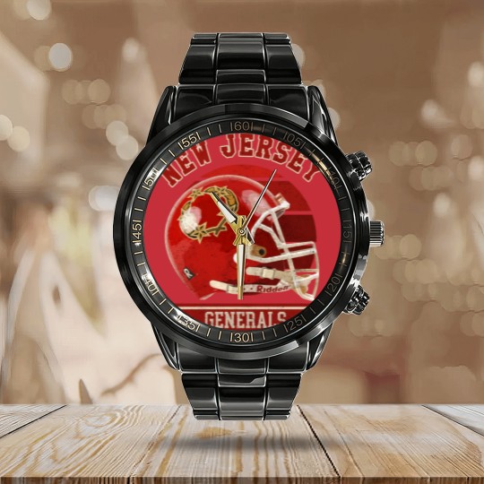 Discover New Jersey Generals Helmet - New Jersey Generals - Calendar Steel Band Watch