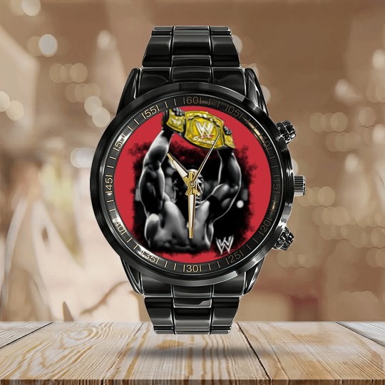 Discover Vintage Wrestling Entertainment WWF John  Cena Calendar Steel Band Watch