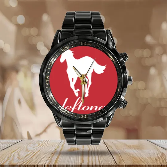Discover Vintage Deftone White Pony Calendar Steel Band Watch
