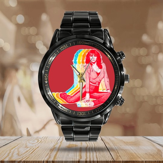 Discover Kate Bush / Retro Rainbow Aesthetic Design - Kate Bush - Calendar Steel Band Watch