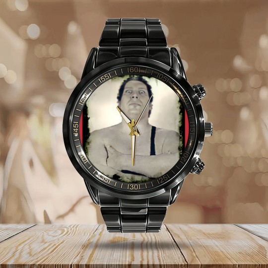 Discover GIANT! - Andre The Giant - Calendar Steel Band Watch