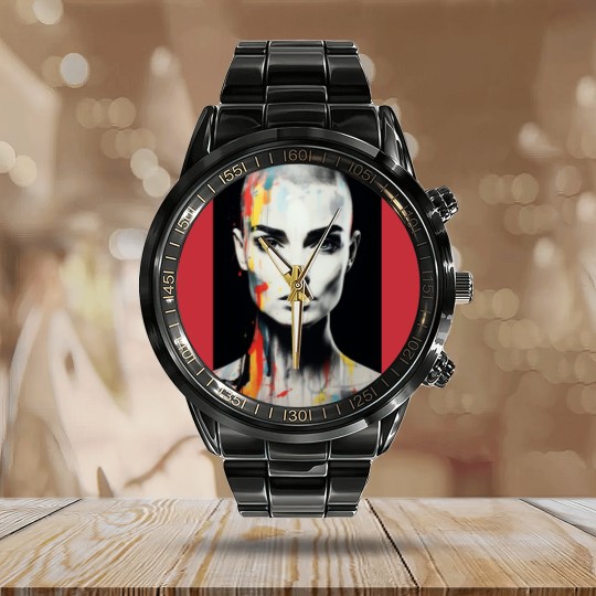 Discover Sinead O_Connor rip Sinead O_Connor 1966 Sinead O_Connor Calendar Steel Band Watch
