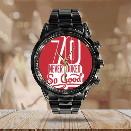 Discover 70 never looked so good Calendar Steel Band Watch
