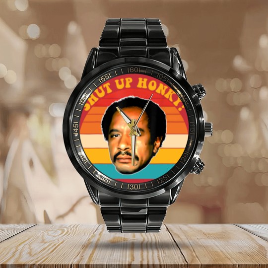 Discover Shut Up Honky Vintage Apparel Shut Up Calendar Steel Band Watch
