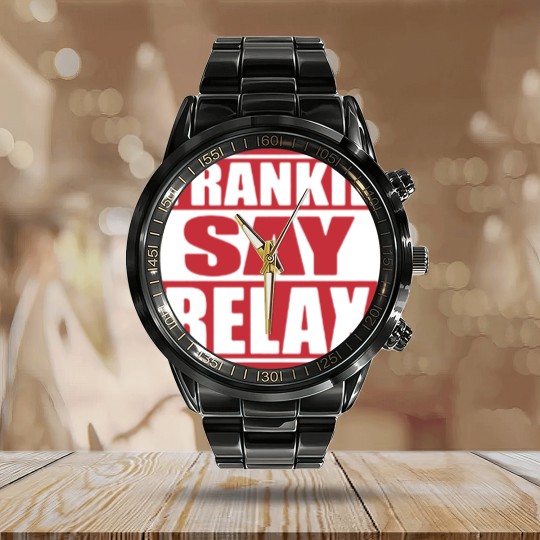 Discover Frankie say Calendar Steel Band Watch