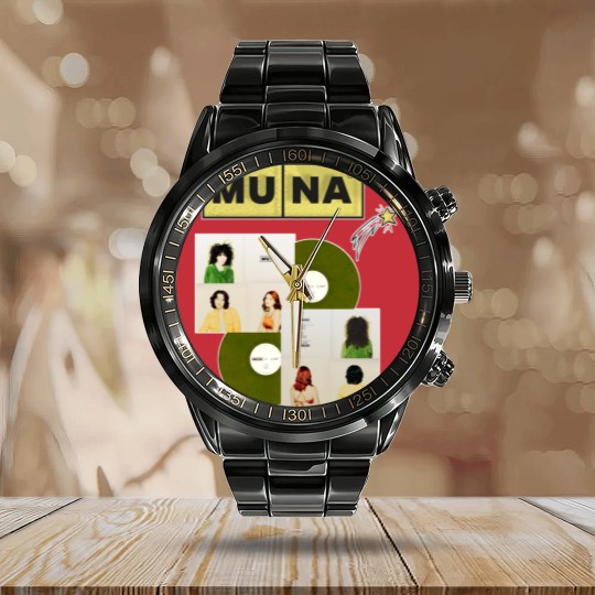 Discover Muna - Muna - Calendar Steel Band Watch
