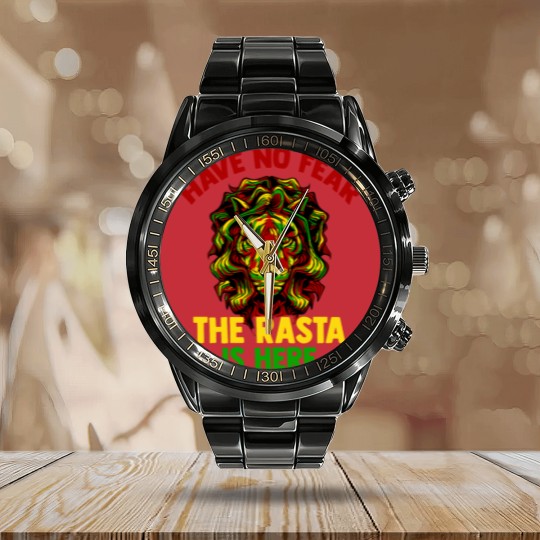 Discover Rastafari Rasta Reggae Jah Gift Judah Marley Calendar Steel Band Watch