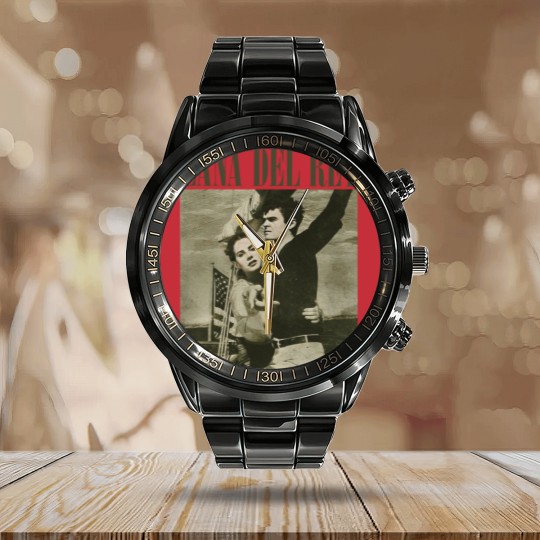 Discover Lana Del Rey Graphic Calendar Steel Band Watch