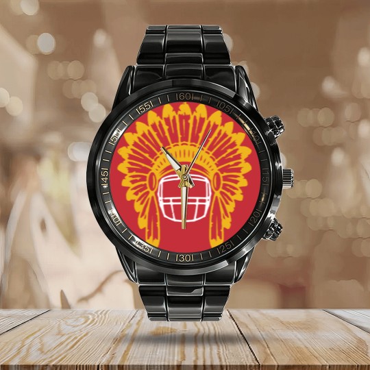 Discover Chiefs Headdress - Calendar Steel Band Watch