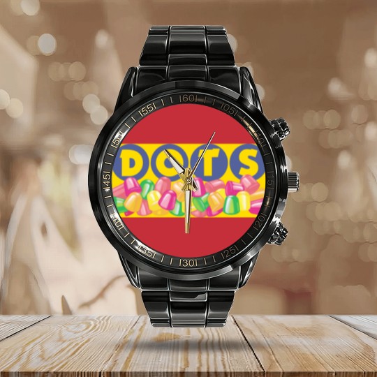 Discover Dots Candy Gumdrops Calendar Steel Band Watch