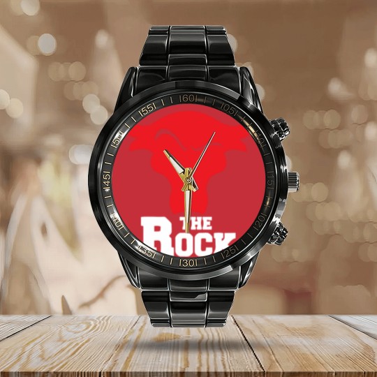 Discover The Rock Calendar Steel Band Watch